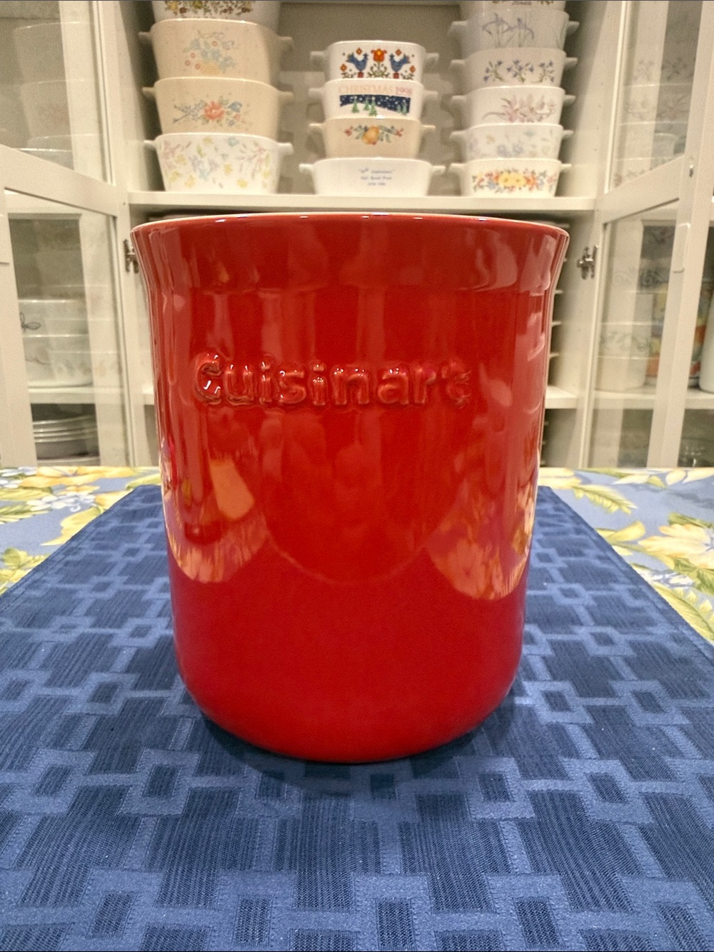 Cuisinart Bright Red Ceramic Utensil Holder